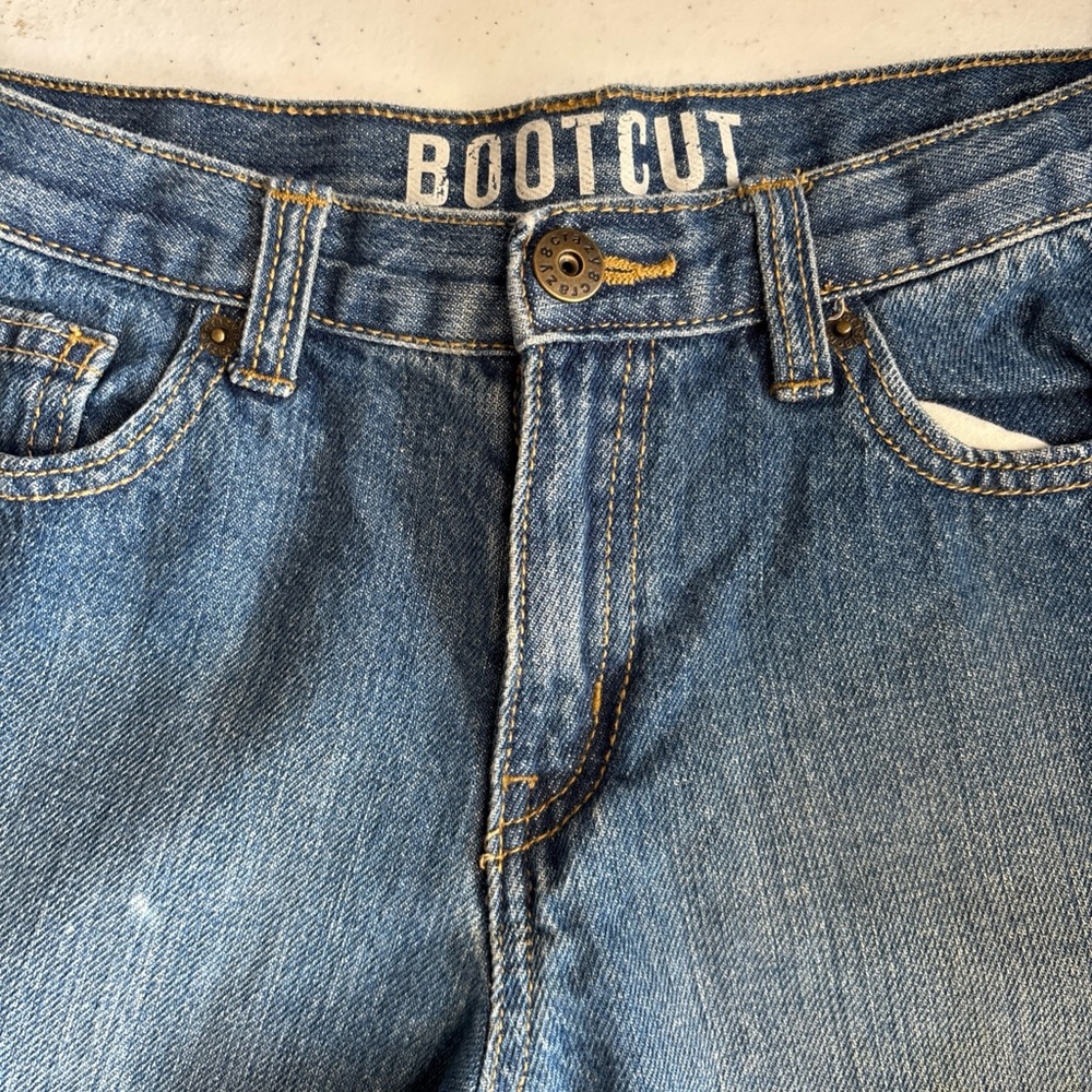 Crazy 8 Kids Blue Bootcut Jeans adjustable waist boys